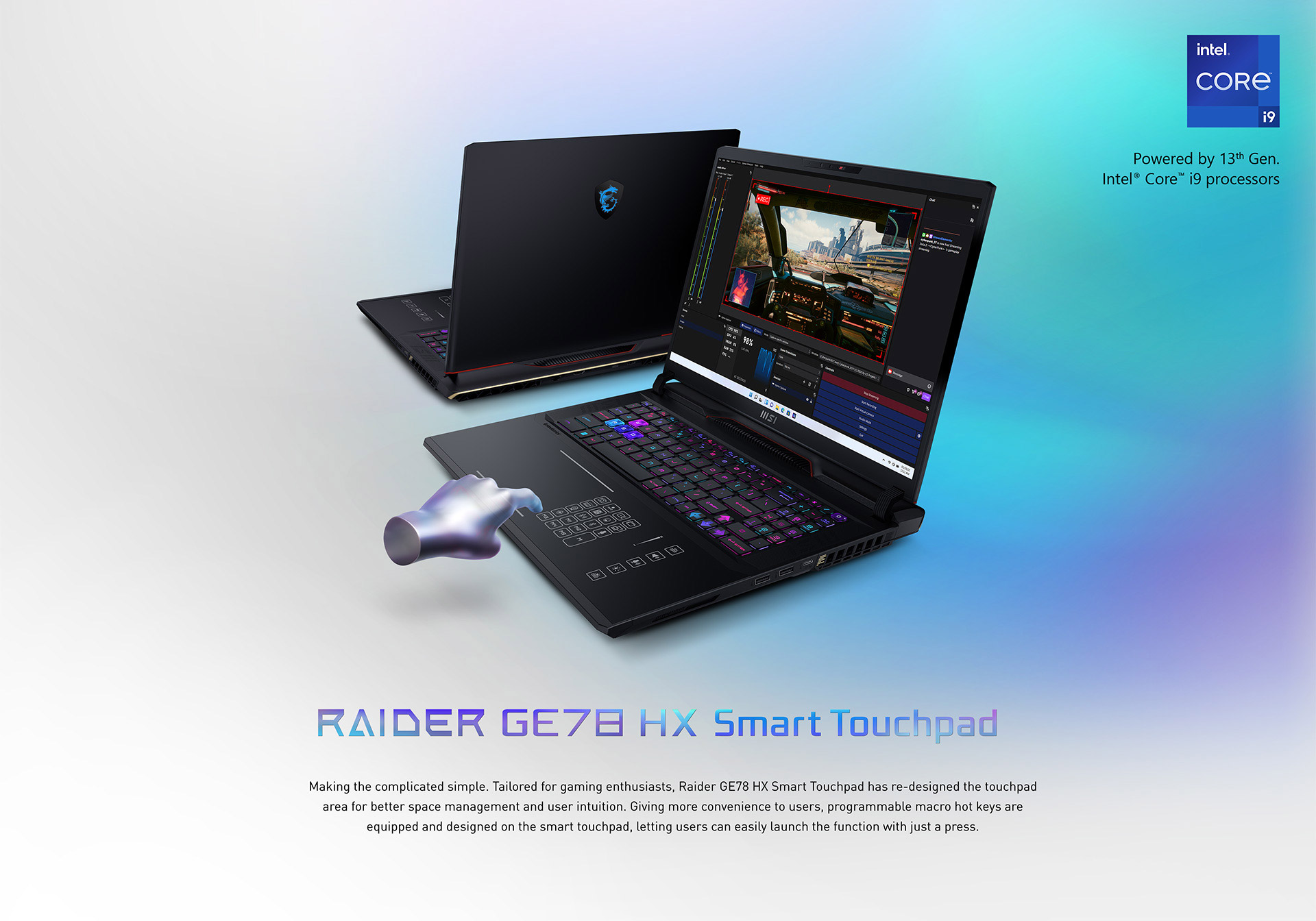 MSI Raider GE78 HX Smart TouchPad Laptop